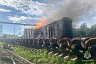 В Энгельсе вагон с алкидными смолами потушили пенной атакой 